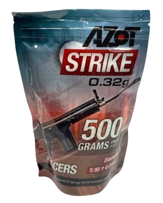 Шарики для страйкбола Azot трассерные 0.32 гр. уп 500 гр.