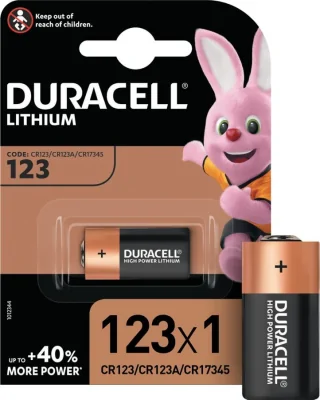 Batarejka Duracell CR123