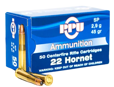 Patron .22 Hornet PPU SP 2,9g (45gr)