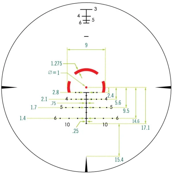 Opticheskij pricel Vortex Strike Eagle 1-8x24 AR-BDC5